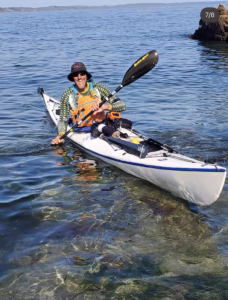 Ian on his sea kayak adventure