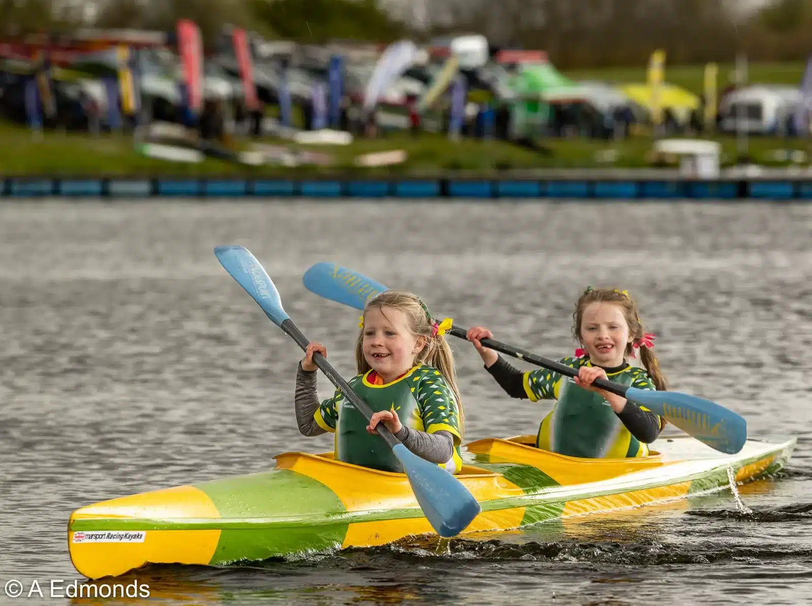 Avalon Bugden racing for the first time